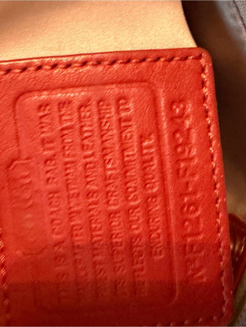 Coach Red Leather Tote with Gold Hardware - Picture 12 of 13